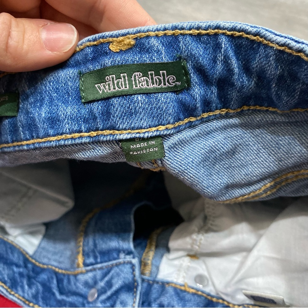 714 wild fable Denim Blue Women's Shorts - Picture 5 of 10